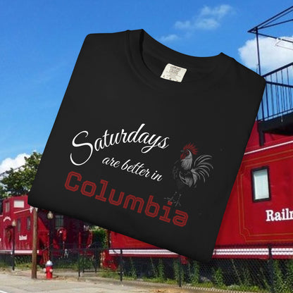 Columbia Saturday T-Shirt, Unisex Tee, Gift for Columbia Lovers, Comfortable Casual Wear, Crew Neck Shirt, Weekend Vibes