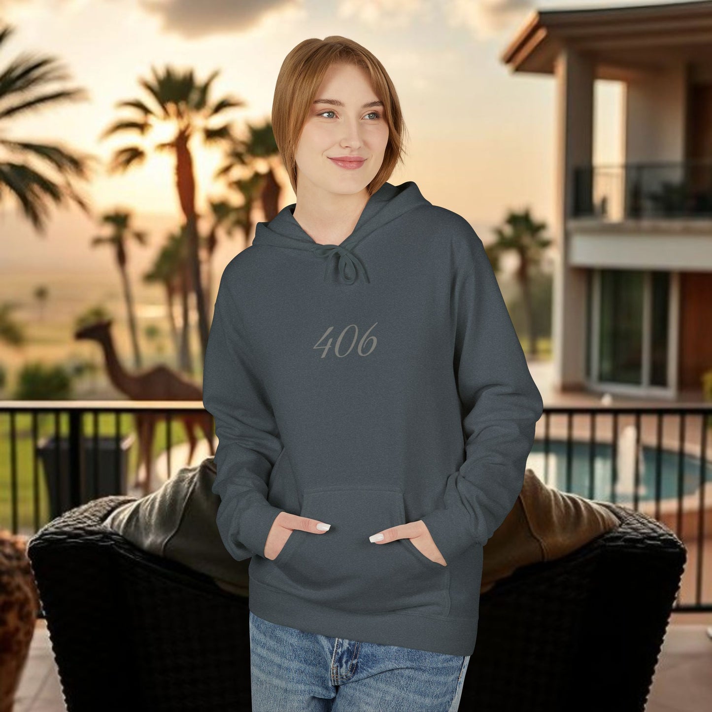 Montana Love Hoodie, MT Design, Cozy Stylish Unisex Fleece, 406 Front Back Print, Gift for Outdoorsy, Mountain Lover, Christmas, Birthday