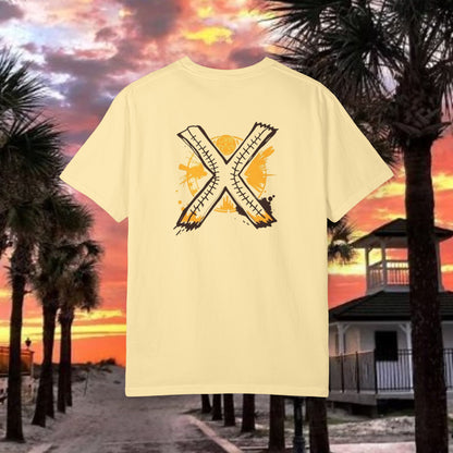 Number 2 Graphic T-Shirt — Bold Retro Patch Front & X Back Tee