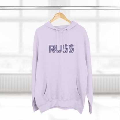Russ Fleece Hoodie with RUSS Design, Perfect for Relaxation, Gifts, and Casual Outings, Urban Fashion, Rapper Hoodie