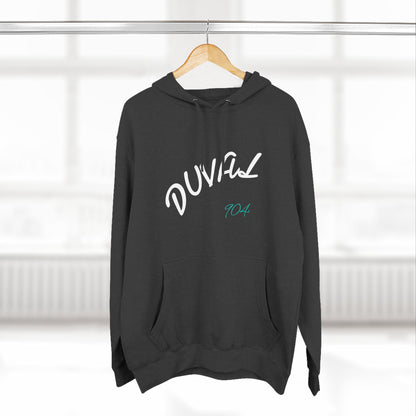 Duval Script Hoodie — Jacksonville City Name Pullover, 904 Area Code, Perfect for Gameday or a Concert