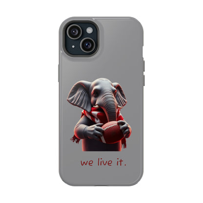 Elephant Football Case - Impact-Resistant Phone Cover, Unique Gift for Sports Lovers, Animal Case for Kids, Fun Accessories, Durable