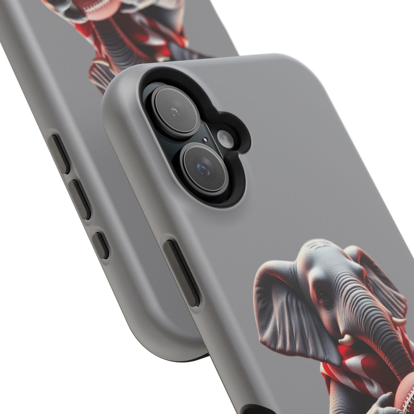 Elephant Football Case - Impact-Resistant Phone Cover, Unique Gift for Sports Lovers, Animal Case for Kids, Fun Accessories, Durable