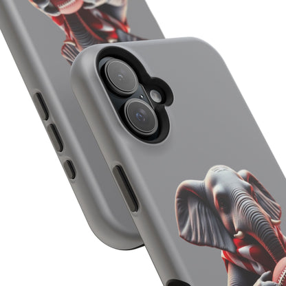 Elephant Football Case - Impact-Resistant Phone Cover, Unique Gift for Sports Lovers, Animal Case for Kids, Fun Accessories, Durable