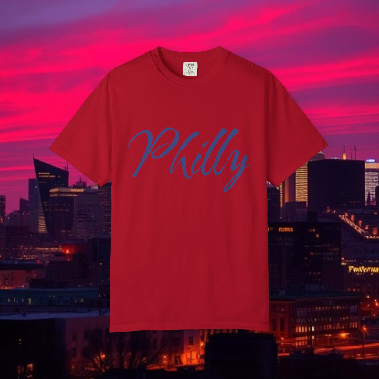 Philly Script T-Shirt — Handwritten City Pride Tee, Ultra Soft and Comfortable T-Shirt for any gameday.