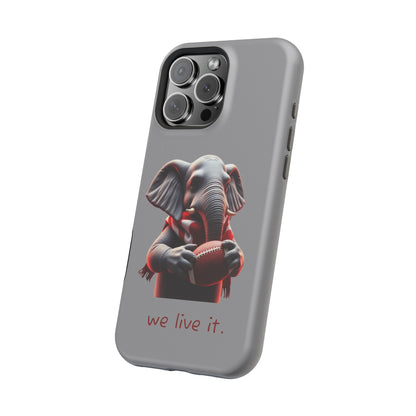 Elephant Football Case - Impact-Resistant Phone Cover, Unique Gift for Sports Lovers, Animal Case for Kids, Fun Accessories, Durable