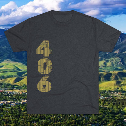 Montana 406 Tee — State Paw Print T‑Shirt