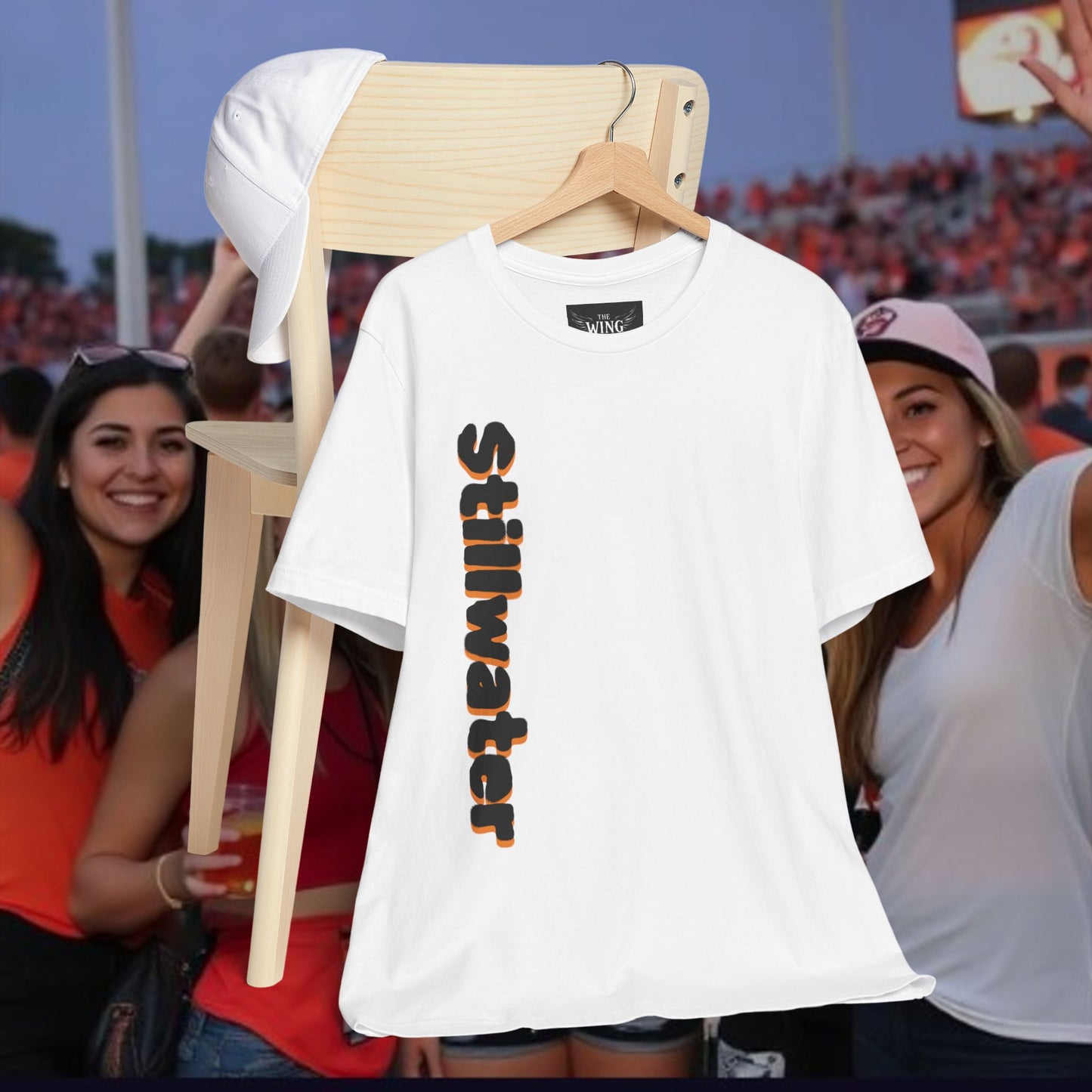 Stillwater Statement Tee, Unisex Short Sleeve Shirt, Casual Wear, College Gear, Festival Outfit, Unique Graphic Tee