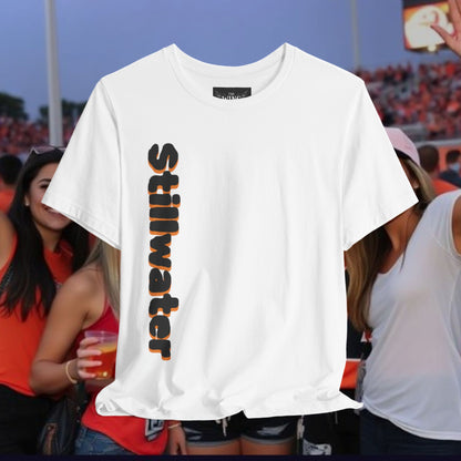 Stillwater Statement Tee, Unisex Short Sleeve Shirt, Casual Wear, College Gear, Festival Outfit, Unique Graphic Tee