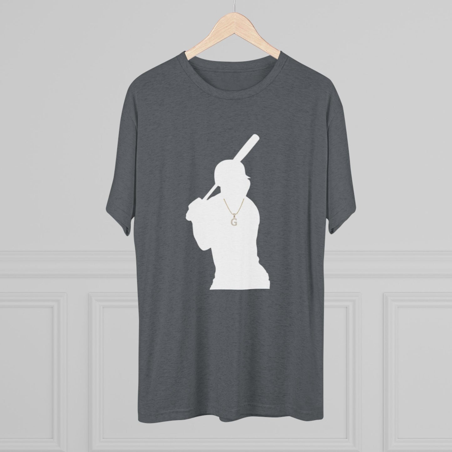 Baseball Silhouette Tee — New York 'G' Logo Short-Sleeve Shirt