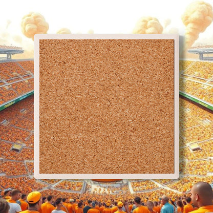 Ceramic Coaster Set | Cute Home Decor Gift for Sports Fans, Mancave Accessories