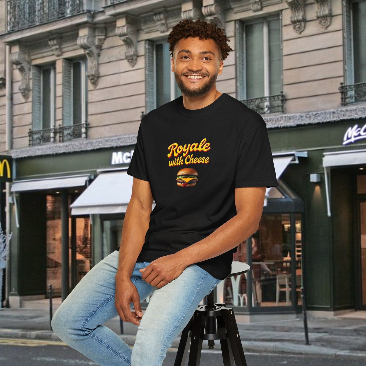 Royale with Cheese Graphic Tee, Movie Shirt, Fun Gift for Movie Fans, Fun Apparel, Summer Wear