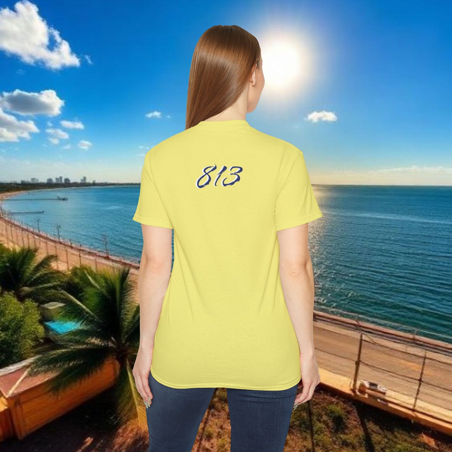 TB Monogram Tee — 813 Tampa Area Short-Sleeve T-Shirt
