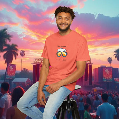 Unisex Beer Goggles Tee, Comedy T-Shirt, Festival Shirt, Funny Summer Tee, Barbecue Outfit, Gift for Beer Lovers