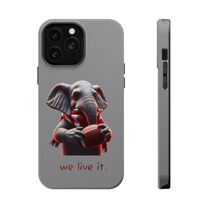 Elephant Football Case - Impact-Resistant Phone Cover, Unique Gift for Sports Lovers, Animal Case for Kids, Fun Accessories, Durable
