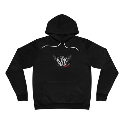 Wing Man Unisex Fleece Pullover Hoodie | Cozy Gift for Friends, Casual Wear, Comfortable Hoodie, Birthday, Celebration, Everyday Use