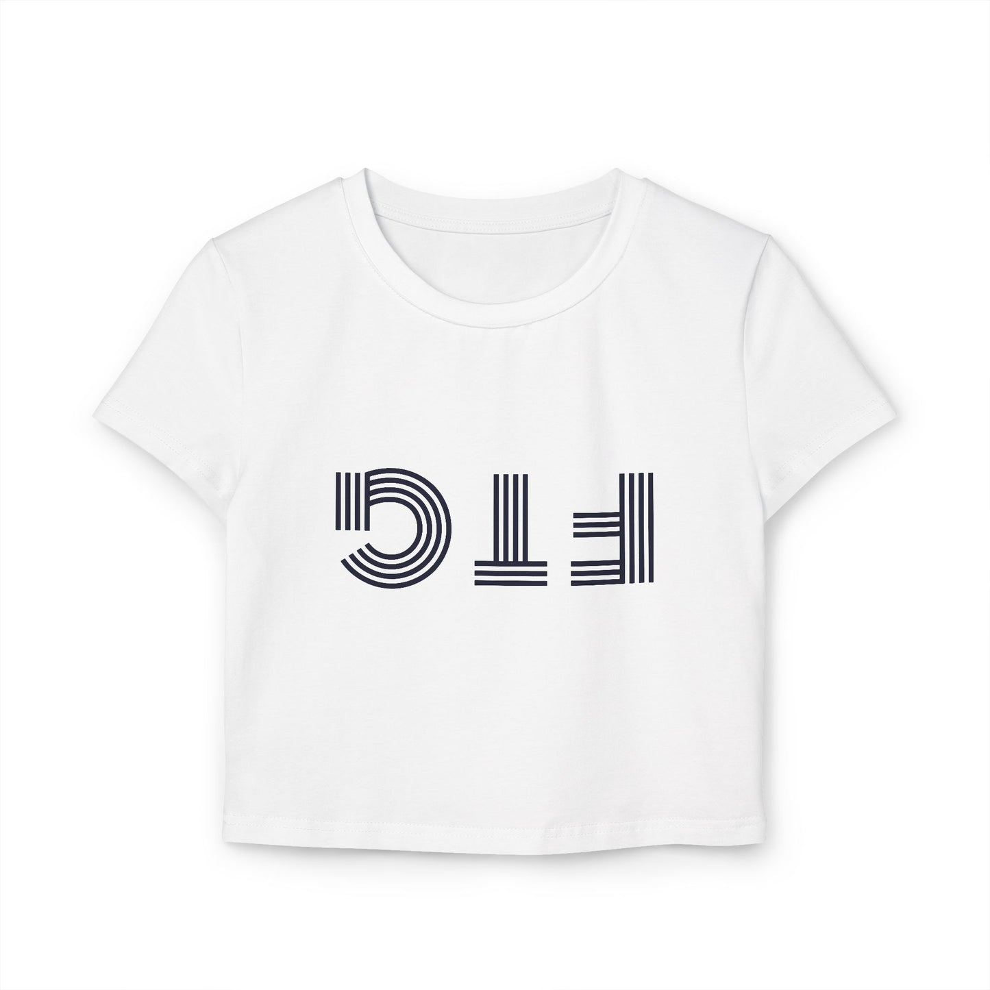 Upside Down FTG Stylish Women's Baby Tee - Trendy Crop Top, Casual Outfits, Birthday Gift, Bobcat Games, Everyday Essentials