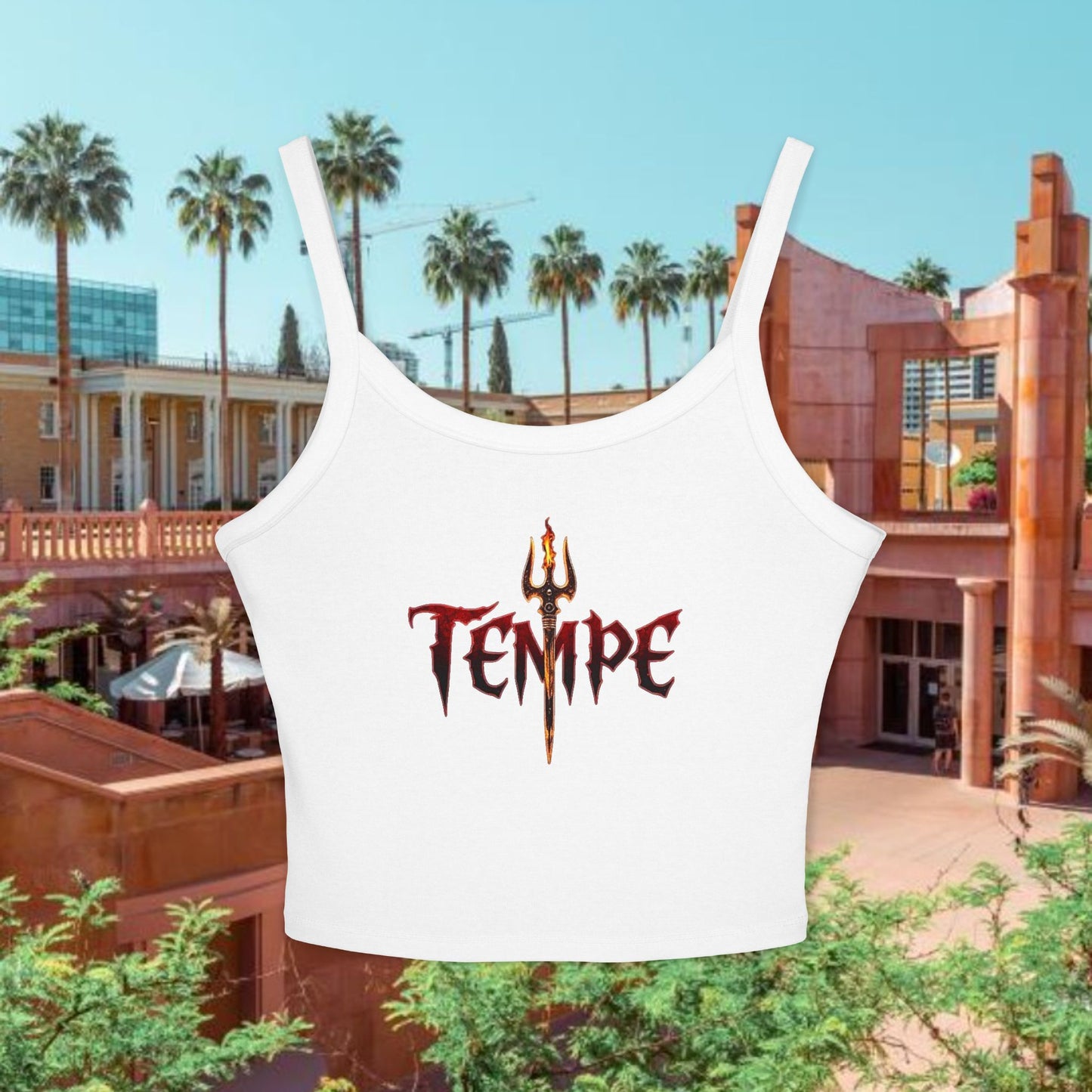 Fierce Summer Spaghetti Strap Tank Top for Women, Tempe Shirt, Casual Wear, Vacation Outfit, Beachwear, Fitness Top