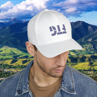 Upside Down FTG Embroidered Closed-Back Cap, Stylish Baseball Hat for Ca Fans, Casual Accessory