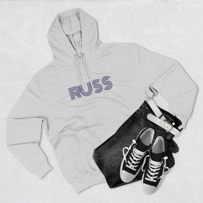 Russ Fleece Hoodie with RUSS Design, Perfect for Relaxation, Gifts, and Casual Outings, Urban Fashion, Rapper Hoodie