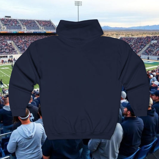 Nevada Zip Hoodie — Retro Distressed State Pullover