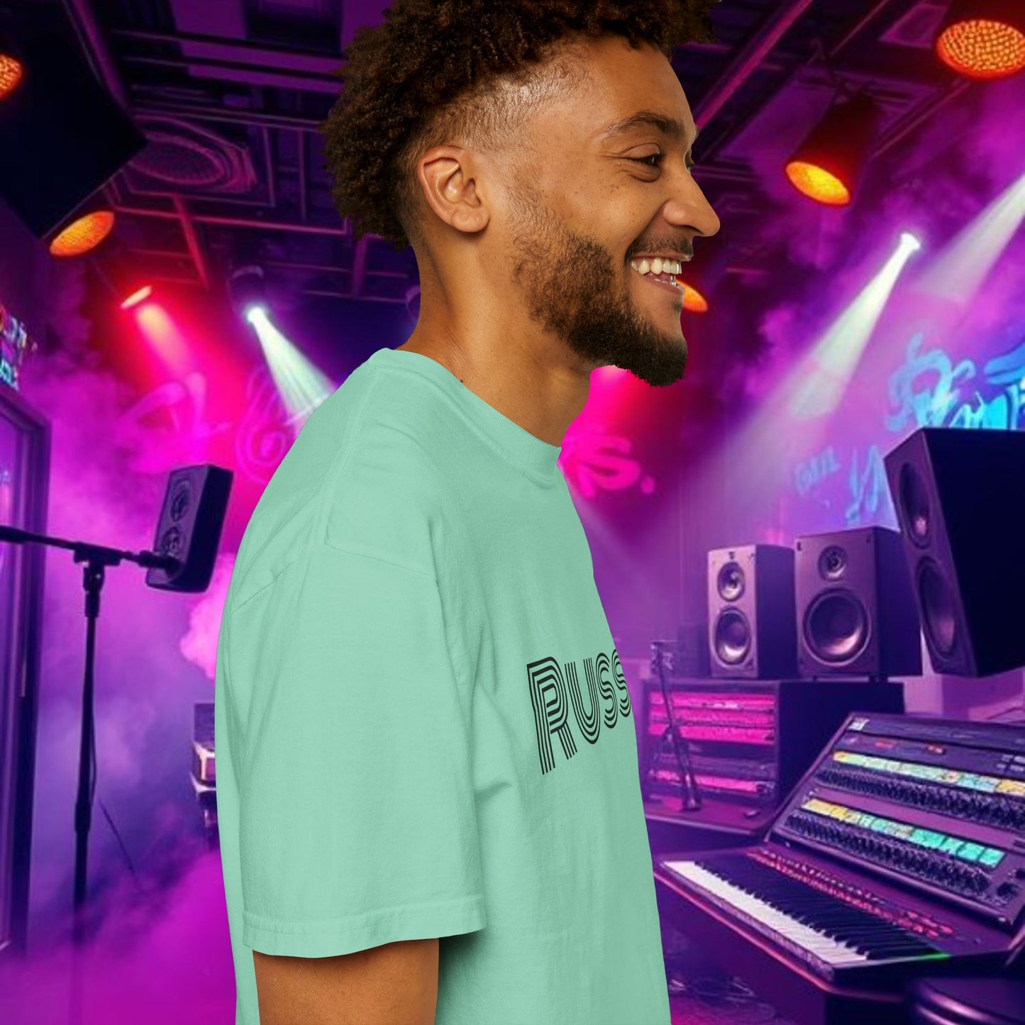 Russ Unisex T-Shirt with Retro Design, Hip-Hop Shirt, Casual Wear, Unique Style, Russ Apparel