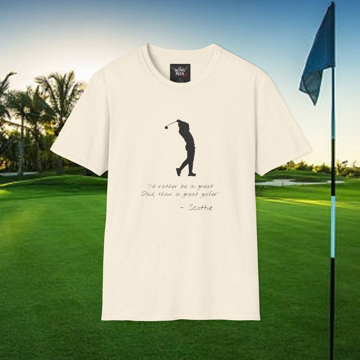 Golf-Inspired Unisex T-Shirt, Perfect Gift for Dad, Father's Day Present, Sporty Style Tee, Casual Wear, Golf Lover Apparel