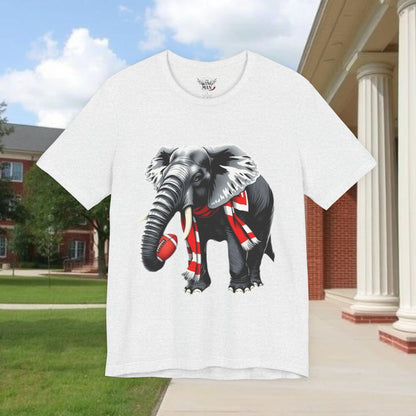 Elephant Graphic Tee — Cute Elephant Wearing Scarf T-Shirt