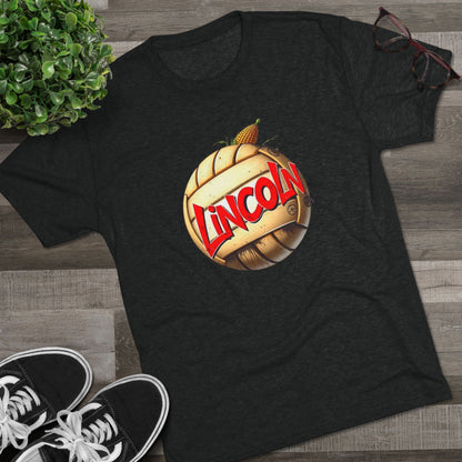 Lincoln Retro Volleyball Tee, Tr-Blend, Super Soft Style T-Shirt, Perfect for Gameday
