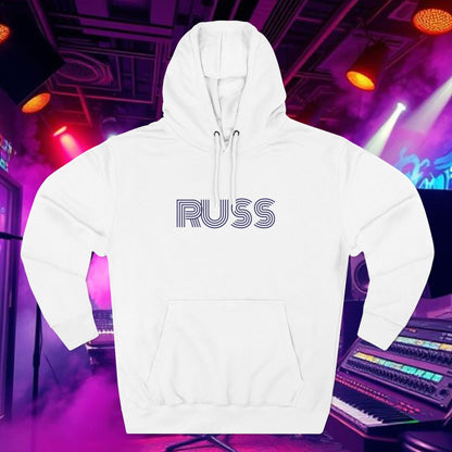 Russ Fleece Hoodie with RUSS Design, Perfect for Relaxation, Gifts, and Casual Outings, Urban Fashion, Rapper Hoodie