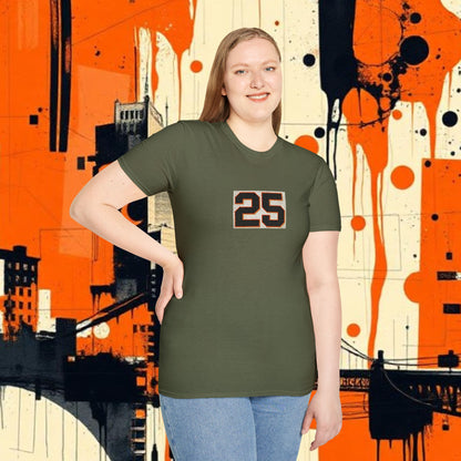 Baseball Legends Shirt, Unique 25 Graphic Unisex Softstyle T-Shirt, Casual Wear, Sporty Outfit
