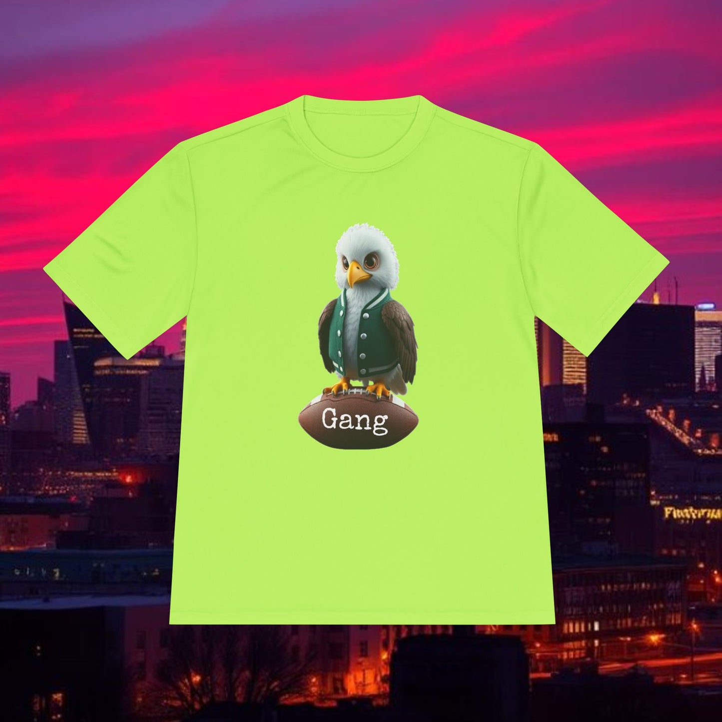 Eagle Unisex Moisture Wicking Tee featuring Playful Eagle Design, Comfortable Activewear, Perfect for Game Day, Gym Sessions