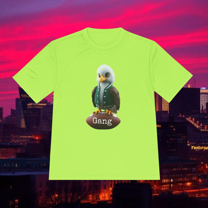 Eagle Unisex Moisture Wicking Tee featuring Playful Eagle Design, Comfortable Activewear, Perfect for Game Day, Gym Sessions