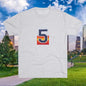 Legends - Retro Number 5 Baseball T‑Shirt — Sunset Stripe Jersey Graphic