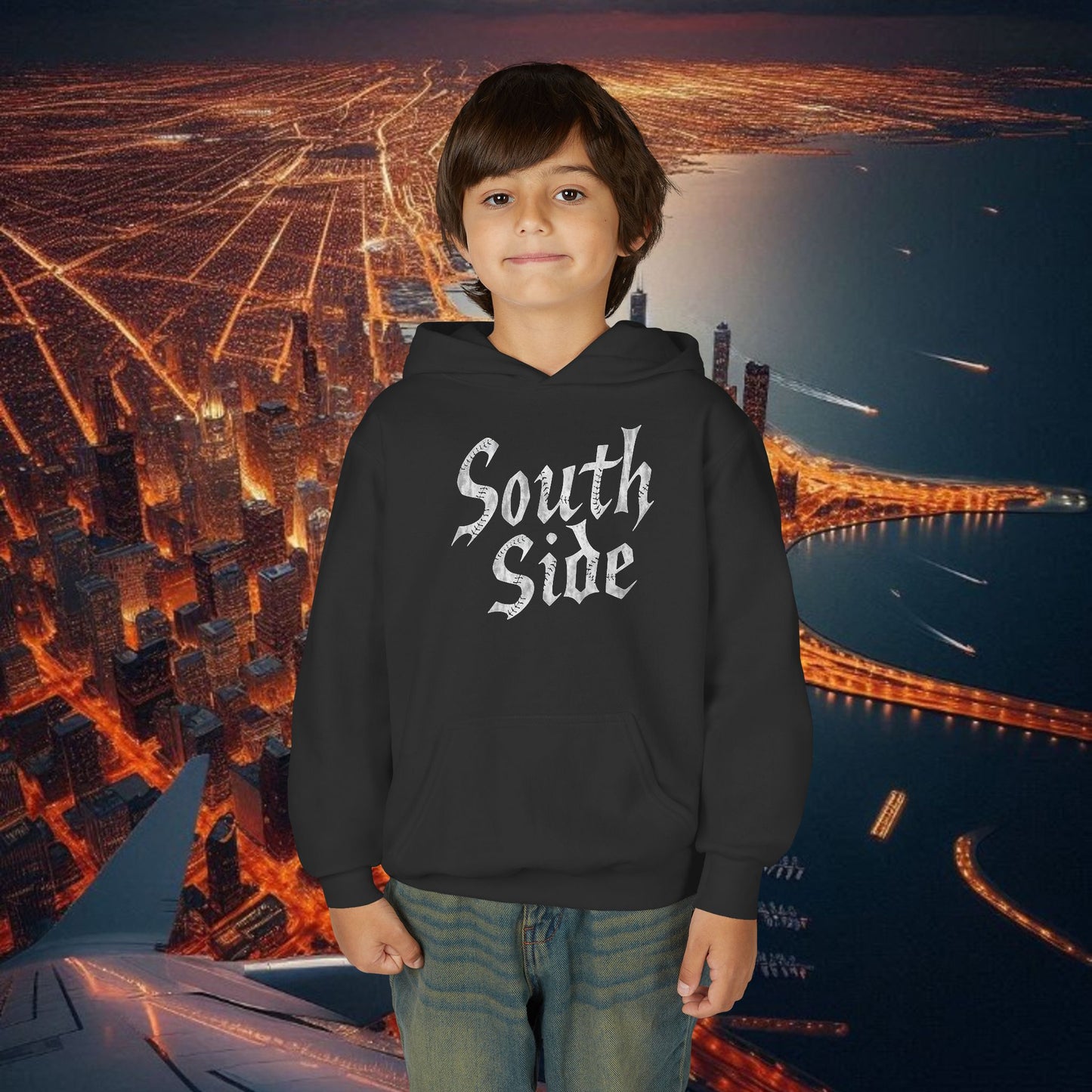 South Side Youth Hoodie - Trendy Urban Apparel for Young Fans, Perfect for Sports Events, Casual Wear, and Gift Giving