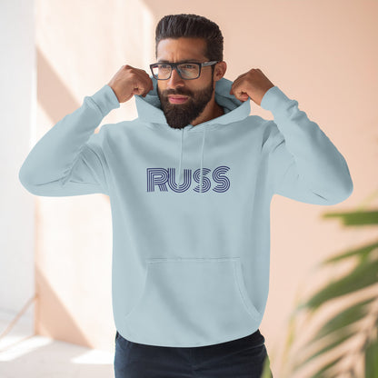 Russ Fleece Hoodie with RUSS Design, Perfect for Relaxation, Gifts, and Casual Outings, Urban Fashion, Rapper Hoodie