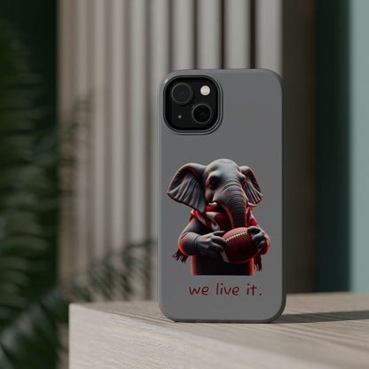 Elephant Football Case - Impact-Resistant Phone Cover, Unique Gift for Sports Lovers, Animal Case for Kids, Fun Accessories, Durable