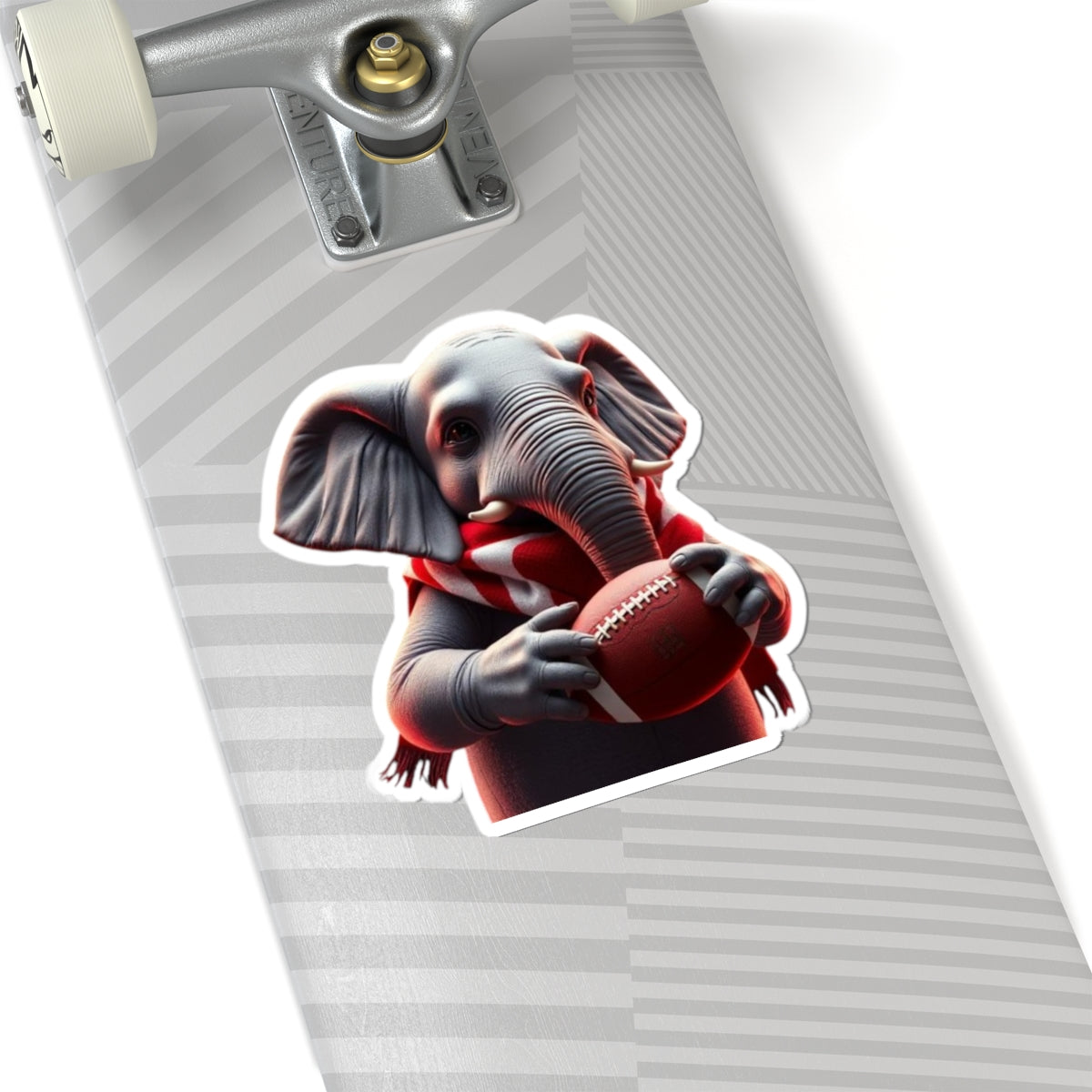 Cute Elephant Football Kiss-Cut Stickers, Fun Laptop Decor, Baby Shower Favors, Kids Party Supplies, Sports Stickers