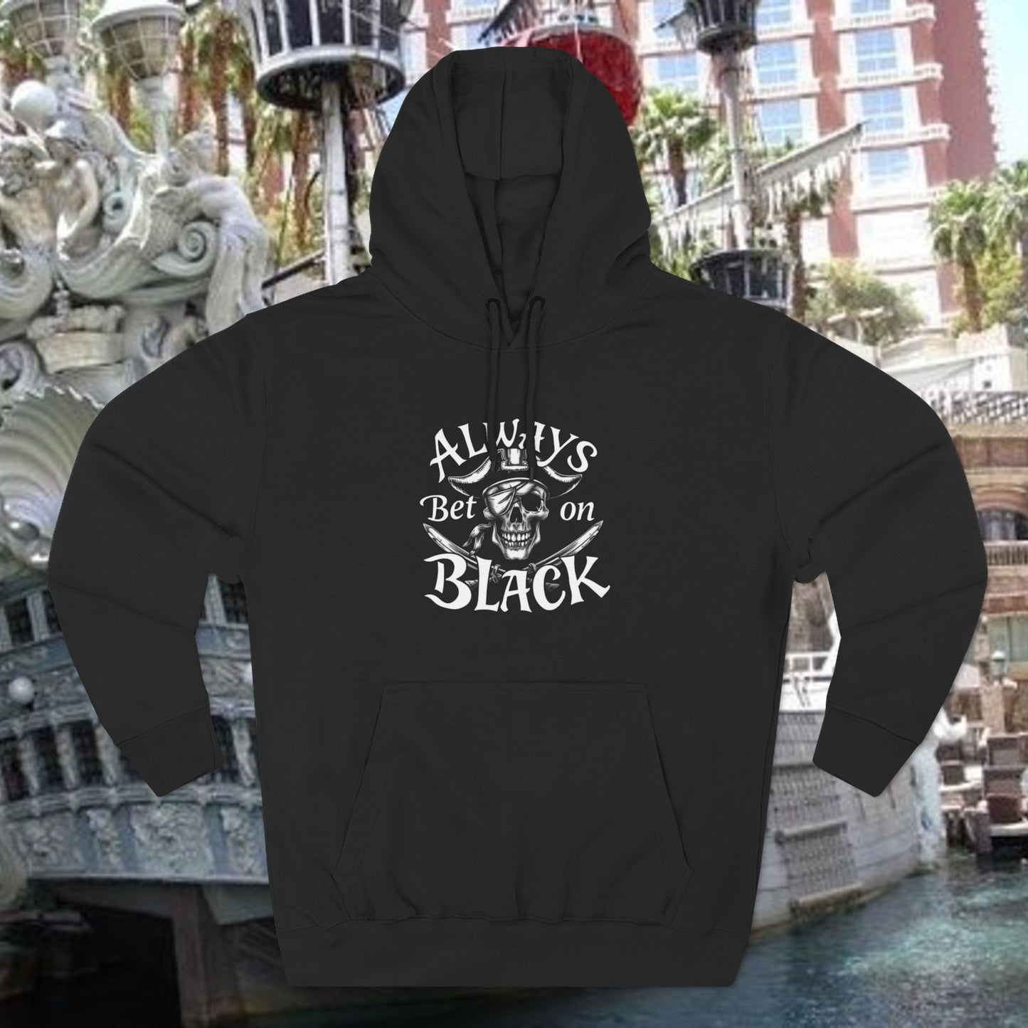 Always Bet on Black Hoodie | Cozy Fleece Jacket for Gamblers, Casual Wear, Unique Gift, Perfect Football Fans