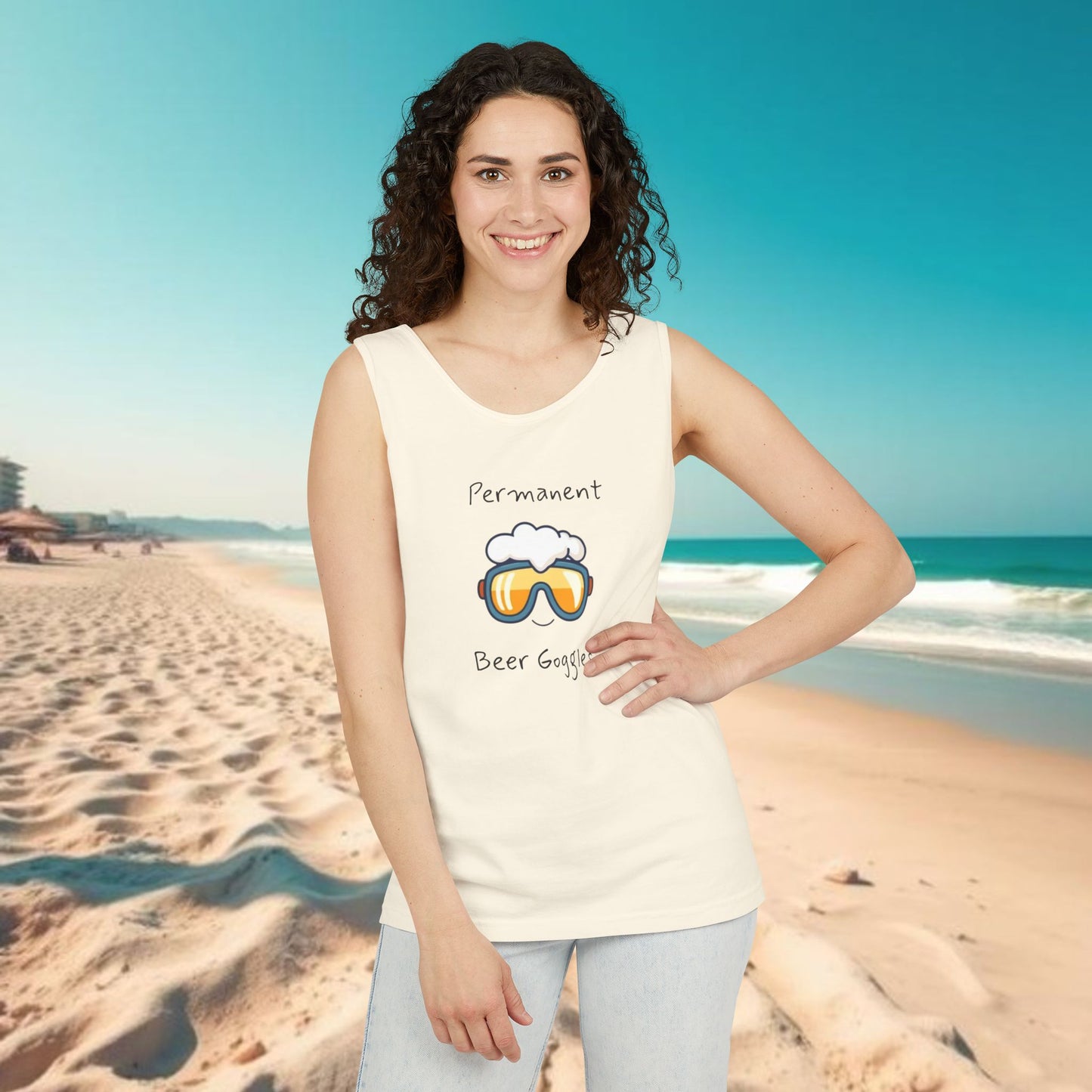 Beer Goggles Tank Top, Unisex Tank, Summer Apparel, Beachwear, Funny Gift, Pool Party Top