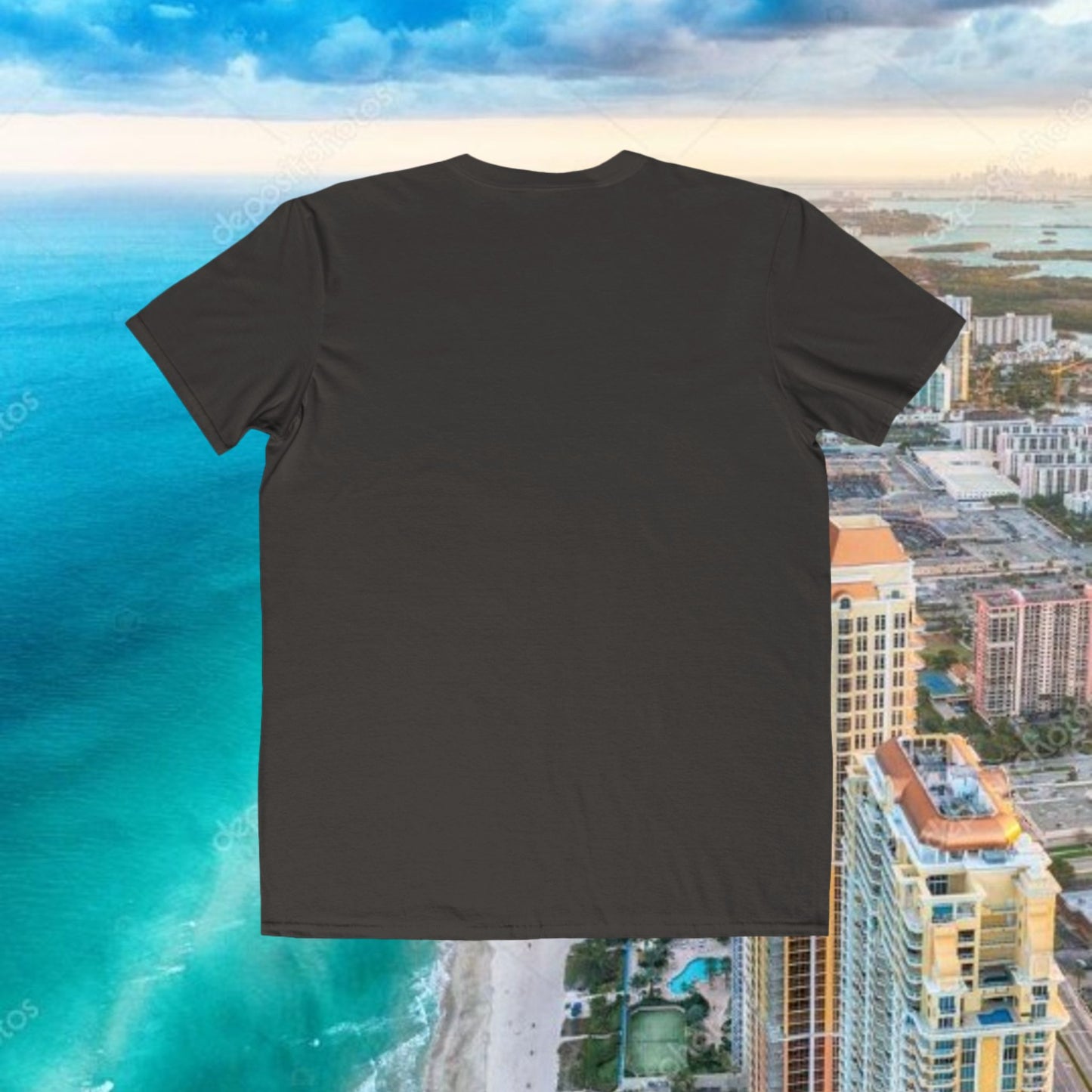 Miami Script Tee — Men's Lightweight Beach Vacation T-Shirt, Perfect for Gameday