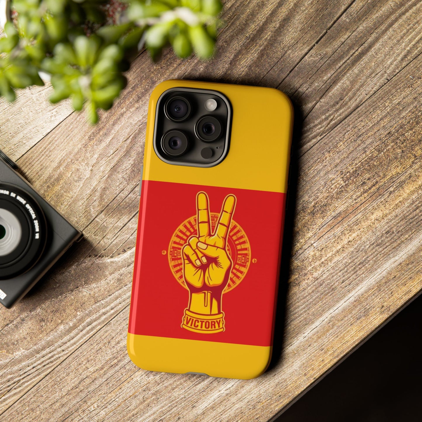 Victory Inspired Symbol Phone Case, Tough Phone Cover, Gift for Empowerment, Inspirational Tech Accessory, Unique Phone Protection
