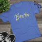 Boston Script Tee — Lightweight City Souvenir T‑Shirt, Super Comfortable Tri-Blend, Perfect for Gameday