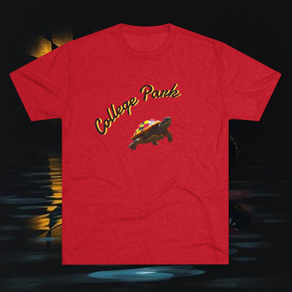 College Park Turtle Tee, Tri-Blend Soft Style T-Shirt, Perfect for Sports' Fans and Gameday Gear