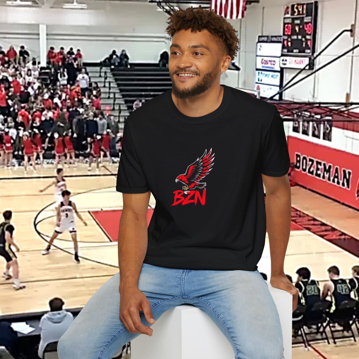 BZN Graphic T-Shirt, Trendy Unisex Tee, Casual Wear, Gift for Sports Lovers, Bozeman Fans