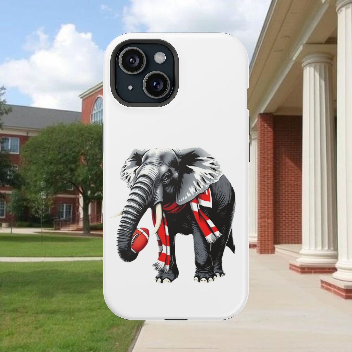 Vibrant Elephant Tough Cases - Unique Phone Case, Wildlife Lover Gift, Sports Team Accessory, Trendy Phone Cover, Fun Animal Design
