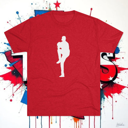 deGoat Pitcher Silhouette T-Shirt with Graffiti Logo on back and Silhouette of The GOAT on the front.