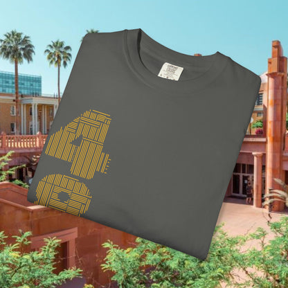 Tempe Trident Tee — 480 Vertical Number Front, Tempe Graphic Back