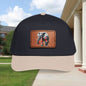 Elephant Leather Patch Baseball Cap — Patriotic Red Scarf