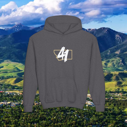 Youth Hoodie - '41' Minimalist Graphic Pullover